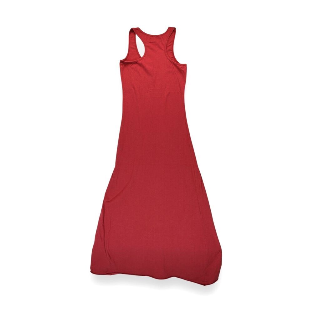 MissFanatic Tshirt Dress Womens Maxi Stretch Sleeveless Rhinestone Logo Medium - Picture 2 of 4